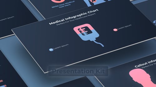 Modern Infographic Presentation Template for Healthcare and Business Reports
