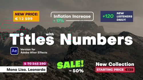 Modern Animated Titles and Number Counters