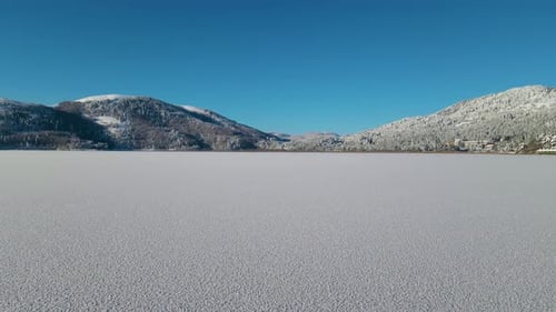 Abant Lake gefrorener, gefrorener See