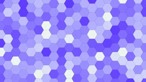Animated Geometric Hexagon Pattern Loop Background