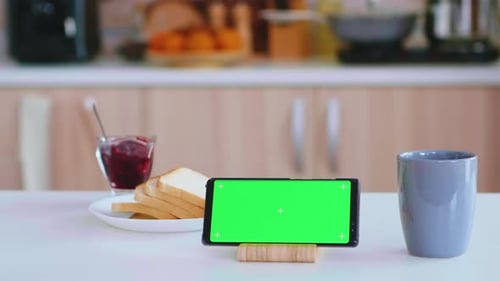 Green Display on Mobile Phone