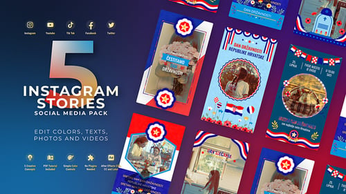 Stories Independence Day Croatia Flag Instagram Stories Memorial Day