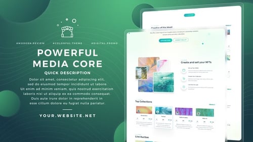 Modern Digital Website and App Presentation Template