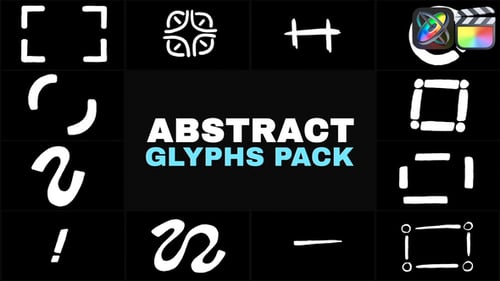 Animated Abstract Hand-Drawn Glyphs Pack