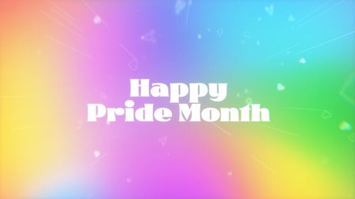 Rainbow Pride Month Title and Logo Intro Animation