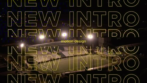 Dynamic Sports Promo Opener with Modern Animated Titles