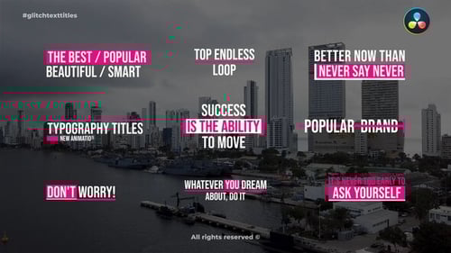 Titres de texte Glitch | DR