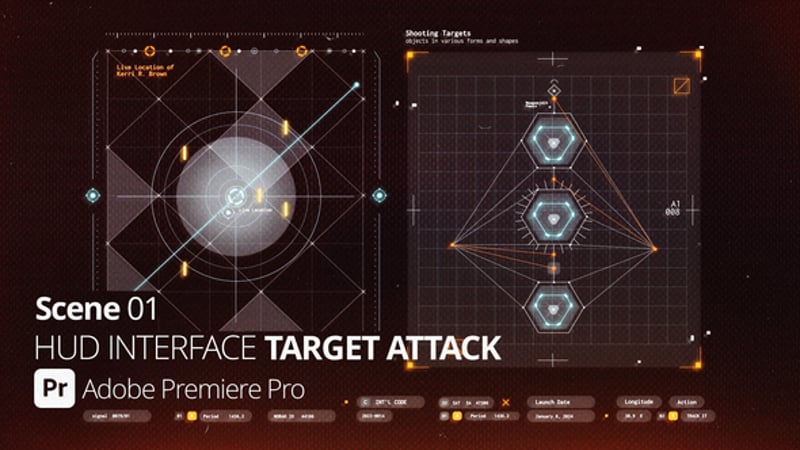HUD Interface Monitor Target 01 Pr, Infographics ft. hud screen & hud ...