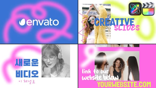 Abstract Creative Slides for FCPX