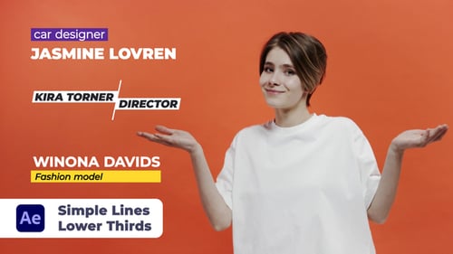 Simple Lines Lower Thirds