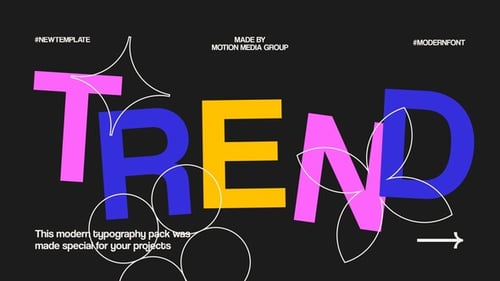 Bright Typography Intro