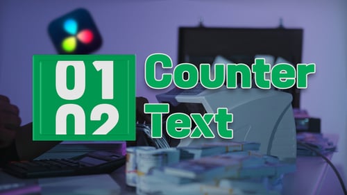 Vorlage für Zählernummern Davinci Resolve