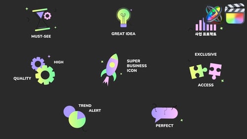 Business Icons And Titles for FCPX