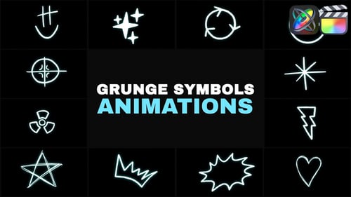 Dynamic Hand-Drawn Grunge Element Animations