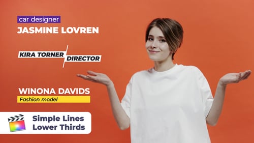 Einfache Linien, Unterer Drittel | FCPX