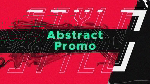 Dynamic Abstract Glitch Typography Opener