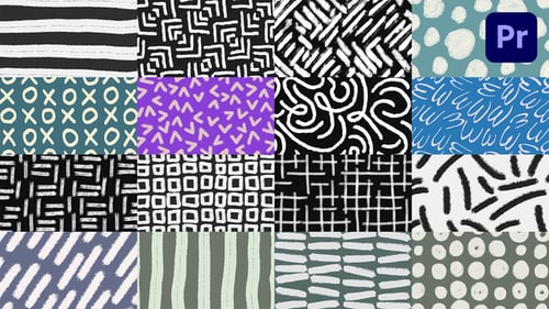 Animated Hand Drawn Sketch Background Patterns Pack