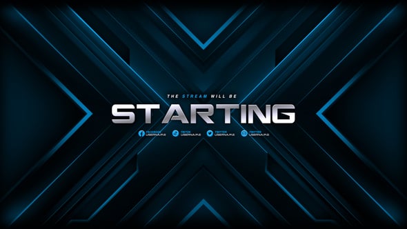 Blue Modern Screen Stream Package, Broadcast Packages ft. twitch ...