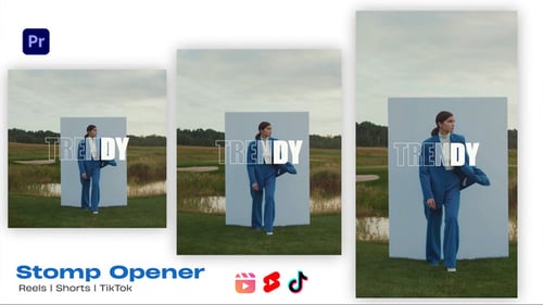 Dynamic Stomp Typography Opener for Social Media Videos