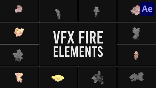 VFX Fire Elements for After Effects