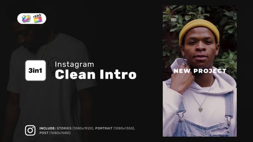 Bobina vertical Clean Intro para FCPX