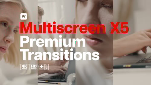 Premium Transitions Multiscreen X5 for Premiere Pro