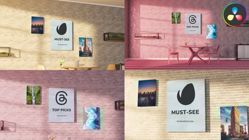 Cafe Logo Poster Mockup for DaVinci Resolve