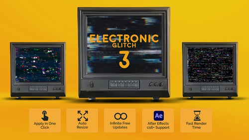 Digital Glitch Effect Pack for Video Transitions and Overlays