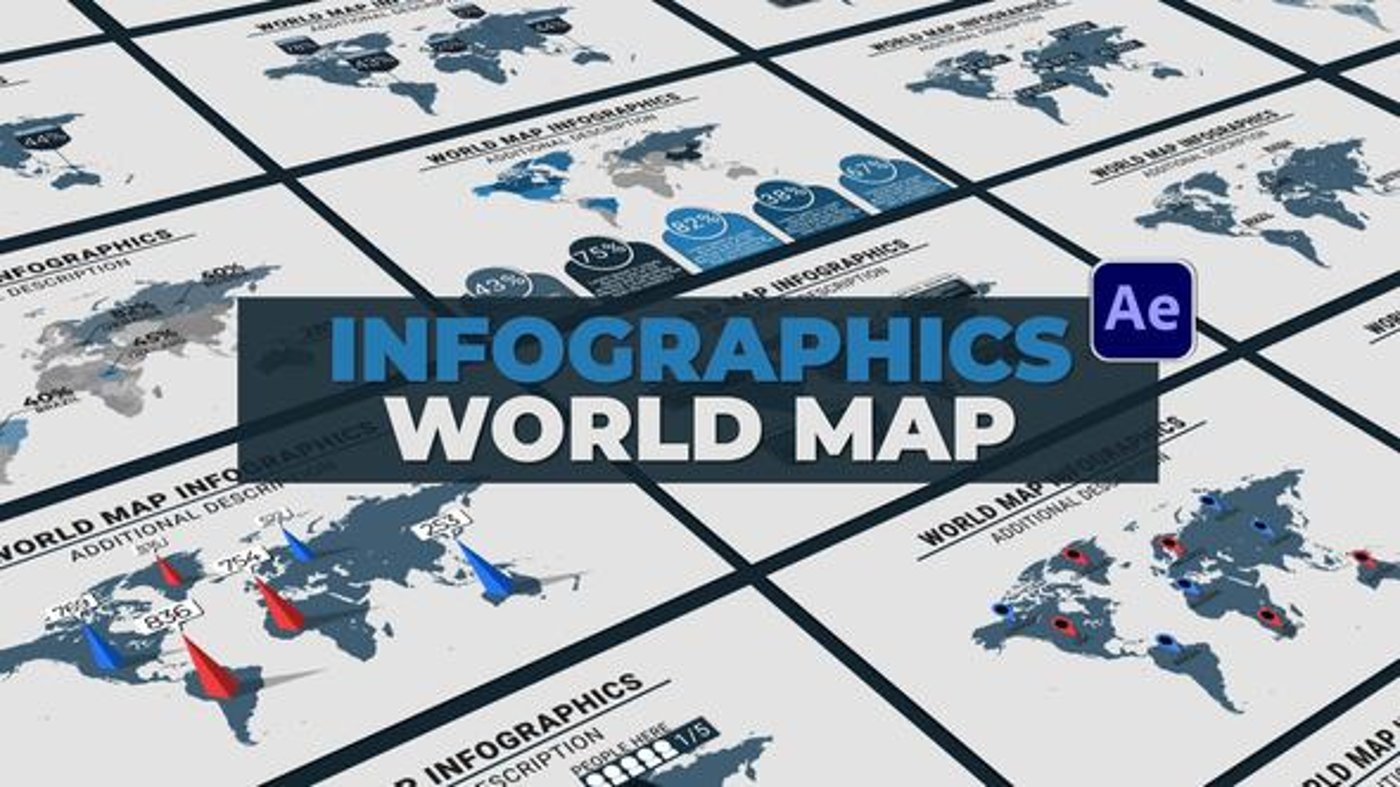 Infographics World Map, Infographics ft. world map info & world map ...