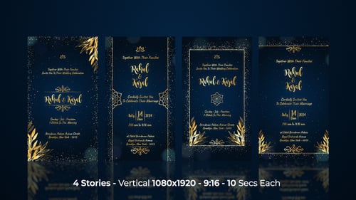 Wedding Invitation Vertical Instagram Stories