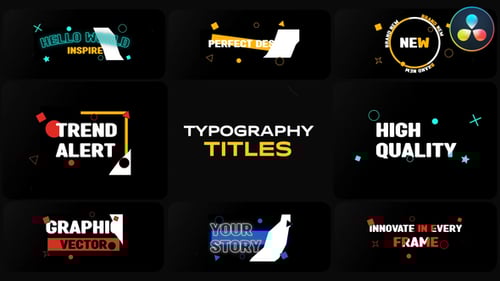 Stylish Plate Titles for DaVinci Resolve