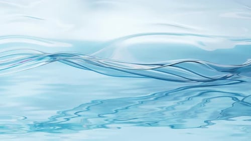 Clear Blue Water Waves Fluid Motion Loop Background
