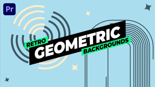 Dynamic Retro Abstract Geometric Loopable Backgrounds