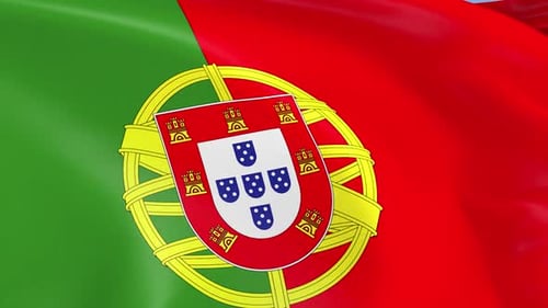 Waving Portuguese Flag Animation