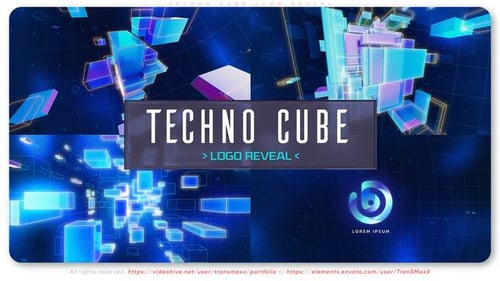 Techno Cube Logo Reveal