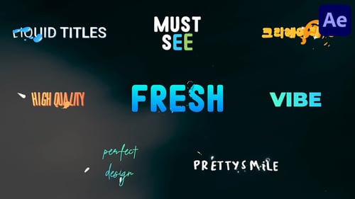 Liquid Titles pour After Effects