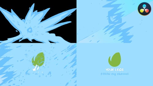 Wave Logo Opener for DaVinci Resolve