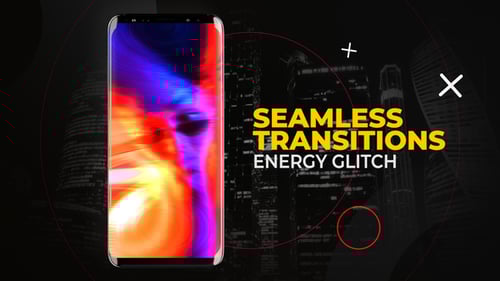 Vertical Glitch Energy Transitions Pack for Dynamic Video Edits