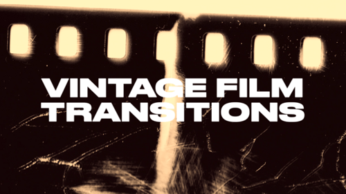 Retro Film Overlay Transition Effects Pack