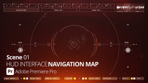 HUD Interface Navigation Map 01 Pr