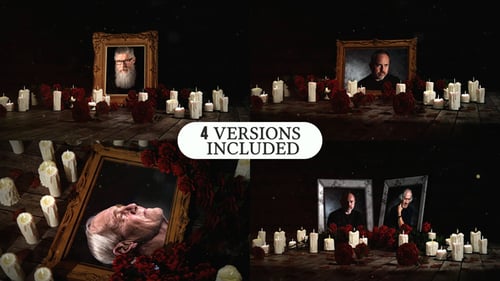 Paquete de tarjetas funerarias conmemorativas V2