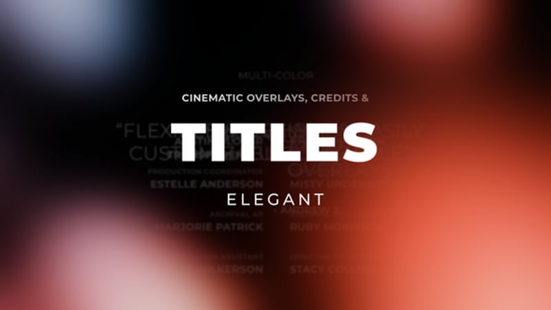 3,615 Credits Templates - Editable Video Templates - Envato