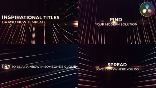 Inspirational Titles for DaVinci Resolve