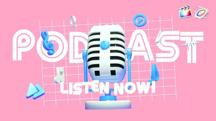 Cute 3D Podcast Intro, Openers ft. podcast logo animation & cute intro ...