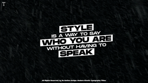 Kinetic Typography Titles | PP