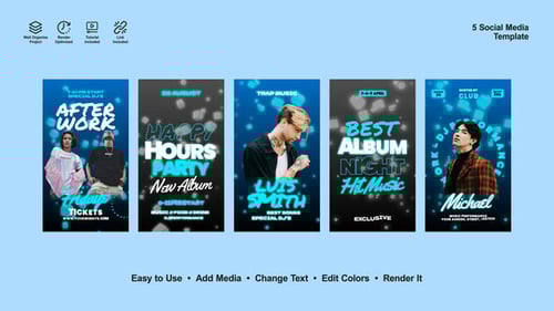 Instagram Dj Invitation Stories