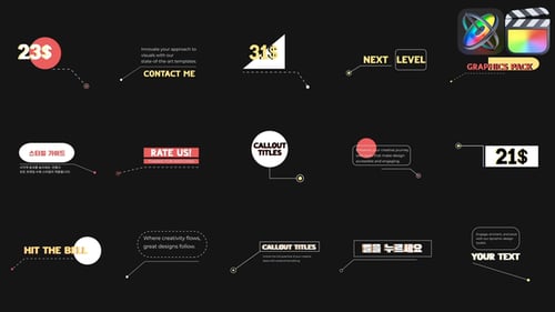 Títulos de Creative Callout para FCPX