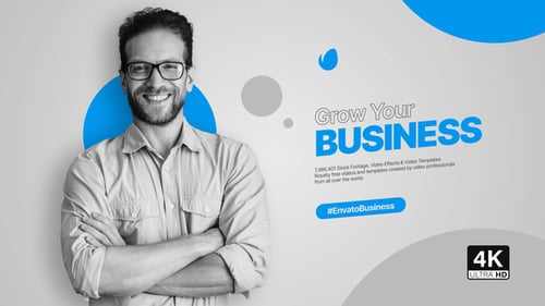 Clean Minimal Business Presentation with Modern Corporate Titles