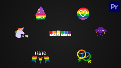 LGBTQ+ Titles for Premiere Pro MOGRT