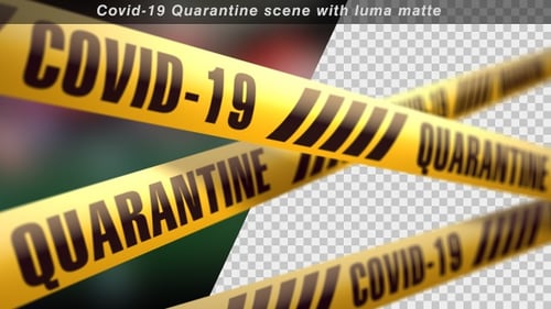 Coronavirus Quarantine Stripes Scene